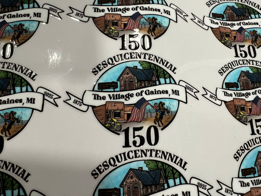 Gaines Sesquicentennial Decal