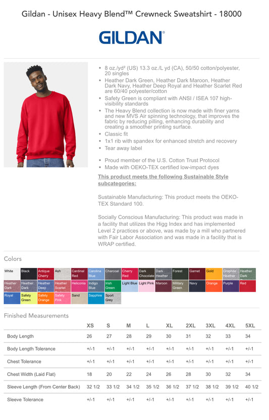 APIS - Gildan Unisex Heavy Blend Crewneck