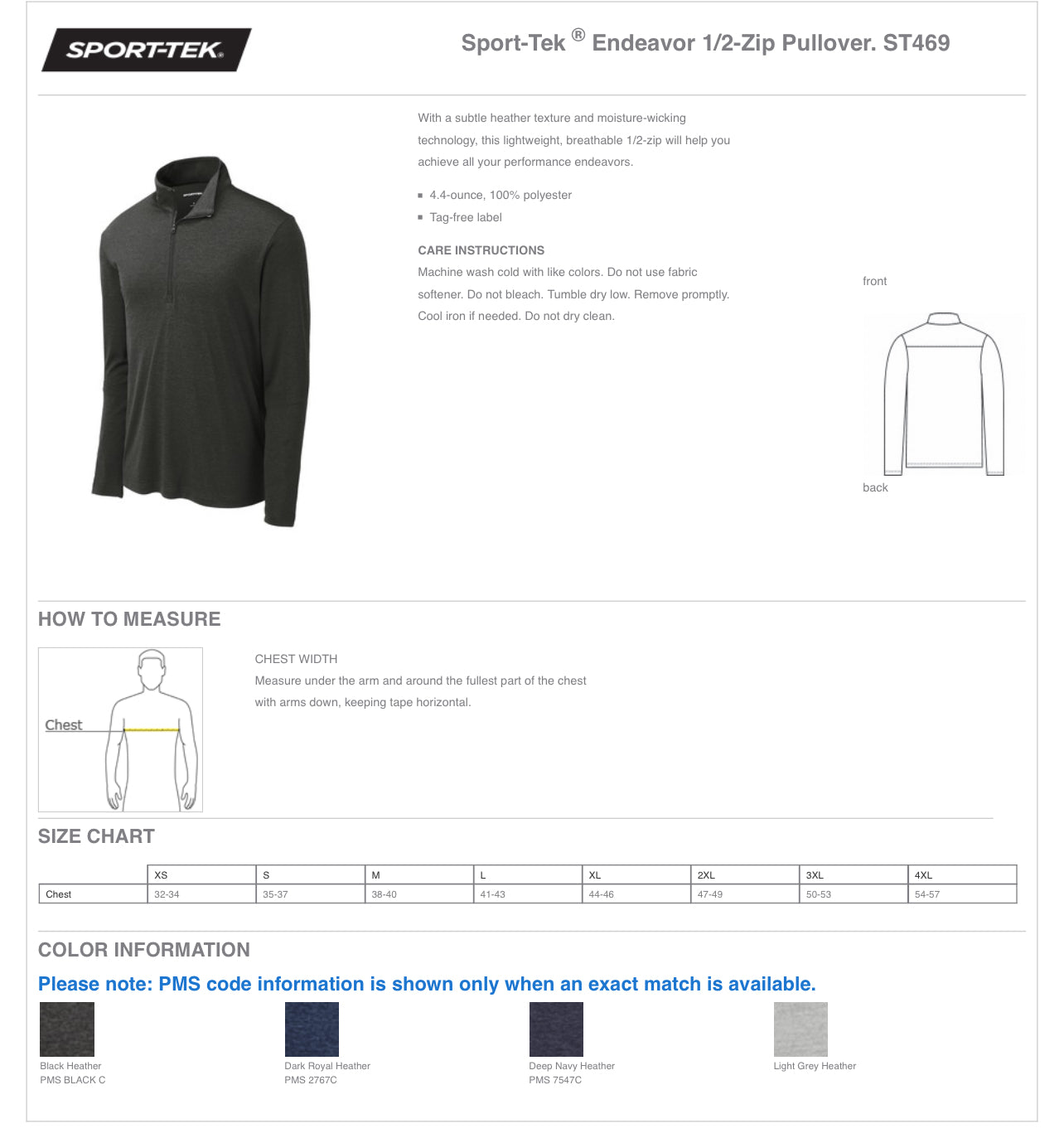 APIS - SPORT TEK Endeavor 1/2-ZIP Pullover