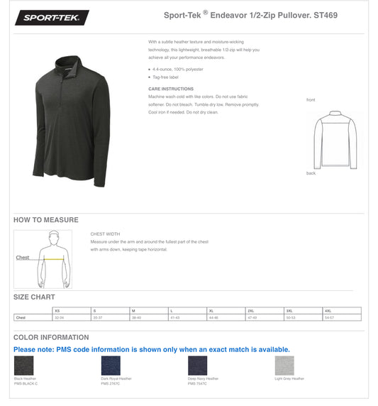 APIS - SPORT TEK Endeavor 1/2-ZIP Pullover