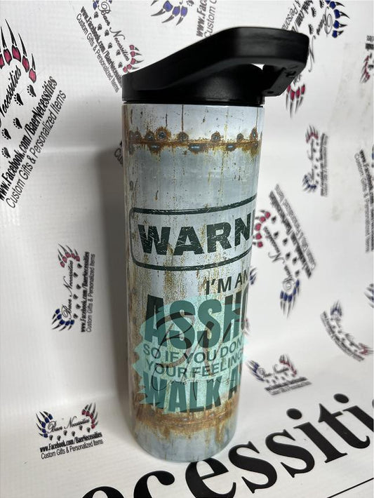 Warning A**hole Tumbler
