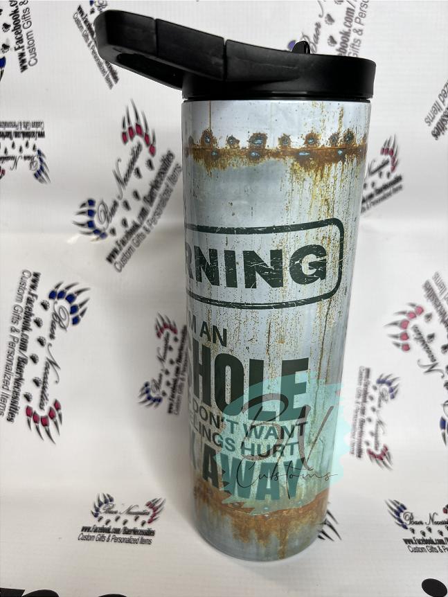 Warning A**hole Tumbler