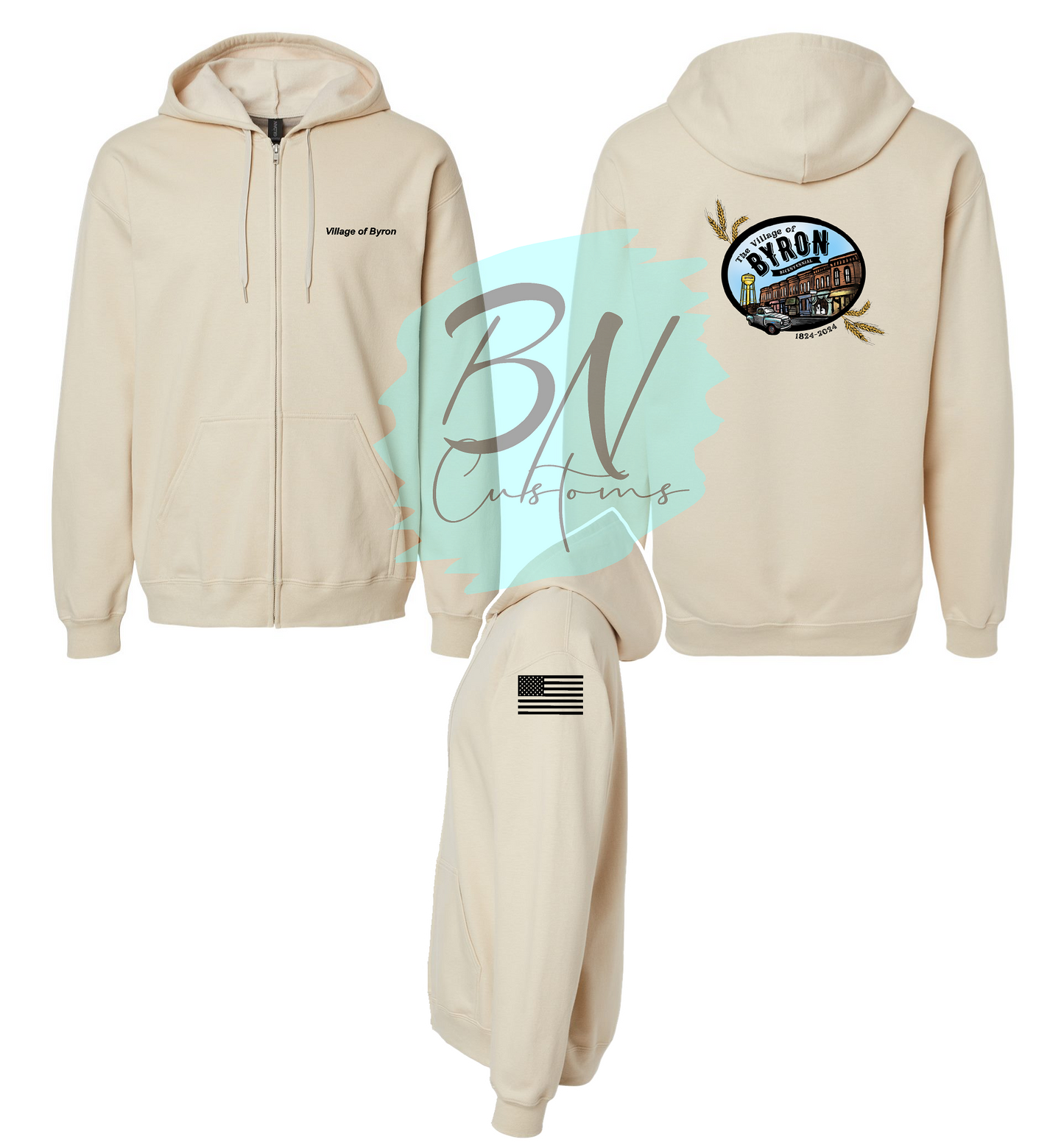 Village of Byron Full Zip Hoodie