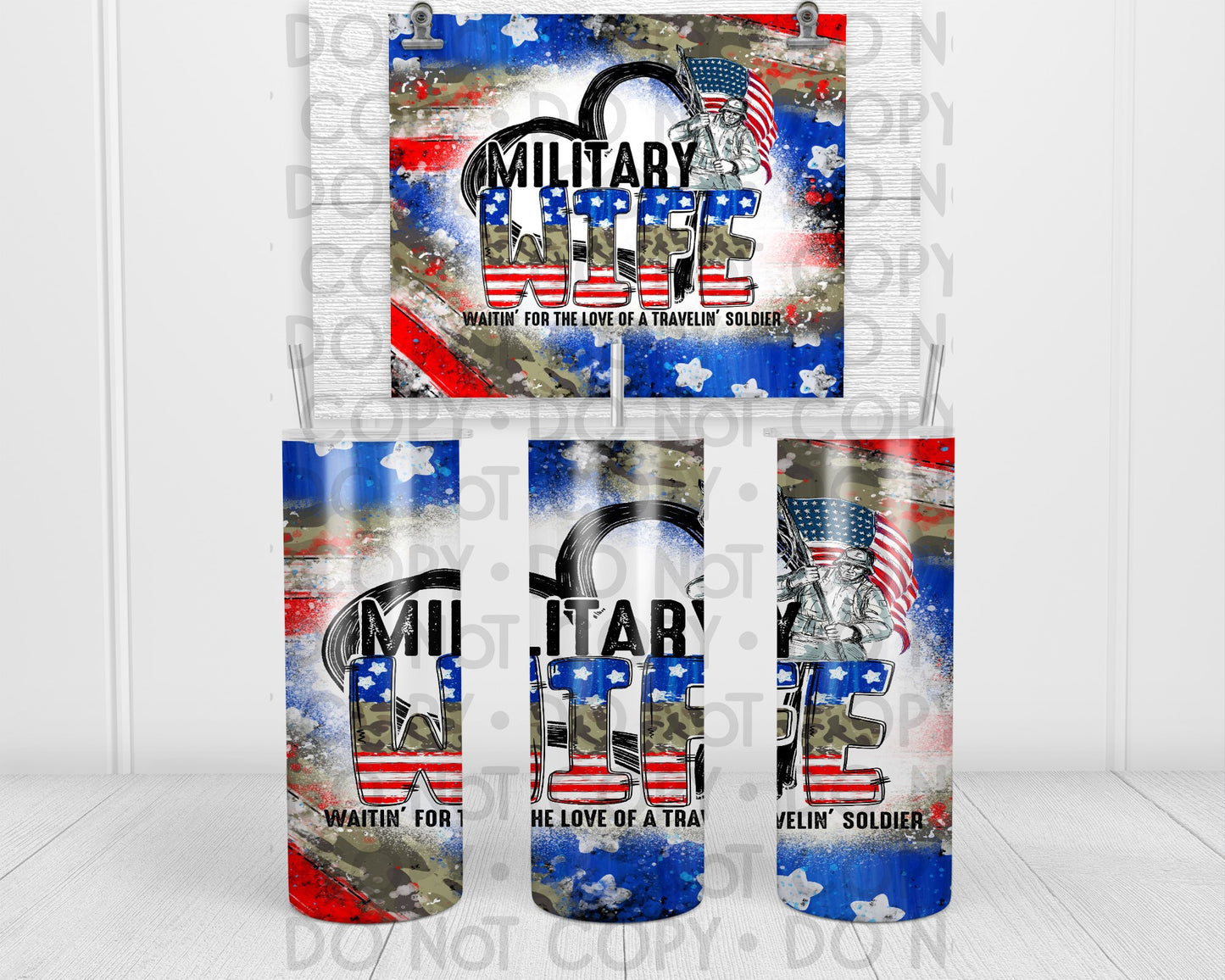 Military Wife Tumbler