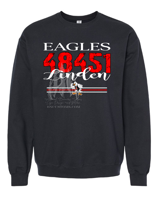 Linden Eagles Adult Crewneck (ZIP CODE)