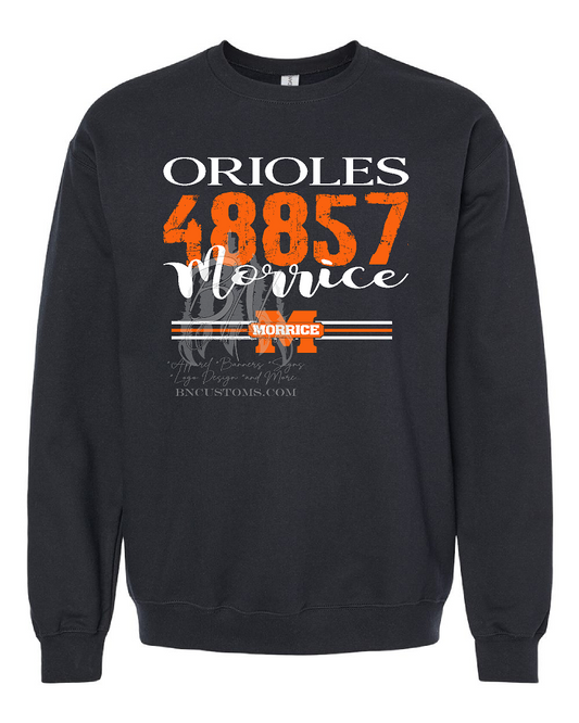 Morrice Orioles Adult Crewneck (ZIP CODE)
