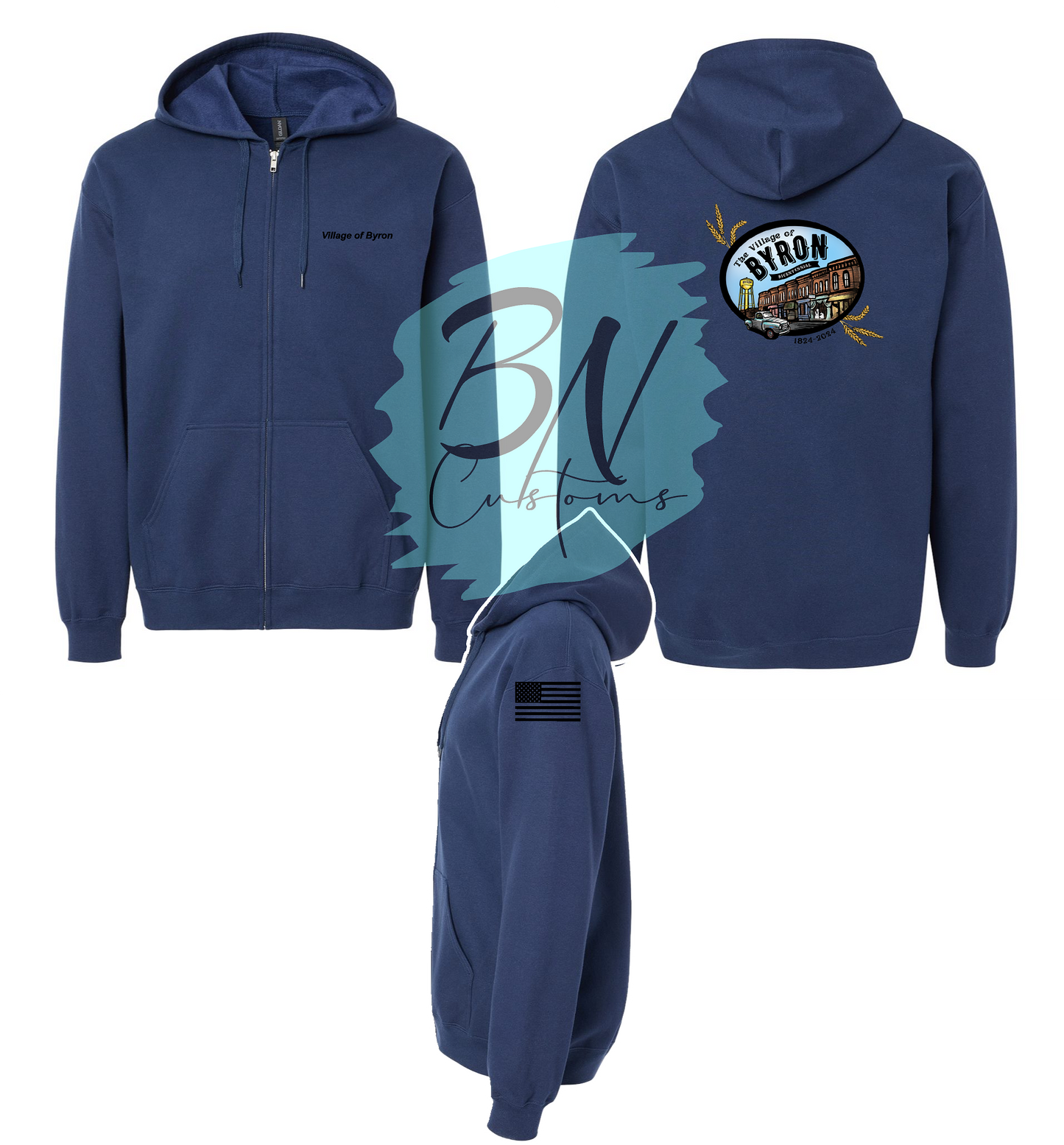 Village of Byron Full Zip Hoodie
