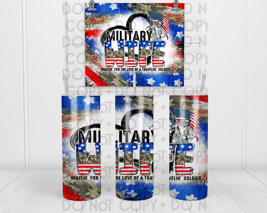 Military Wife Tumbler