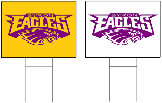 Byron Coroplast Yard Sign with Stake